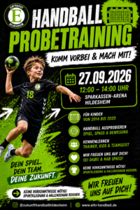 Flyer Probetraining am 27.09.2026